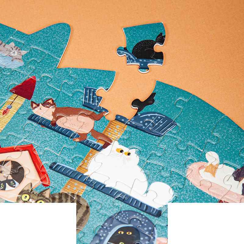 لغز کیدفانز کود 2407 استراحة القطط 150 قطعة صالة کید فانز للقطط | کود KS2407