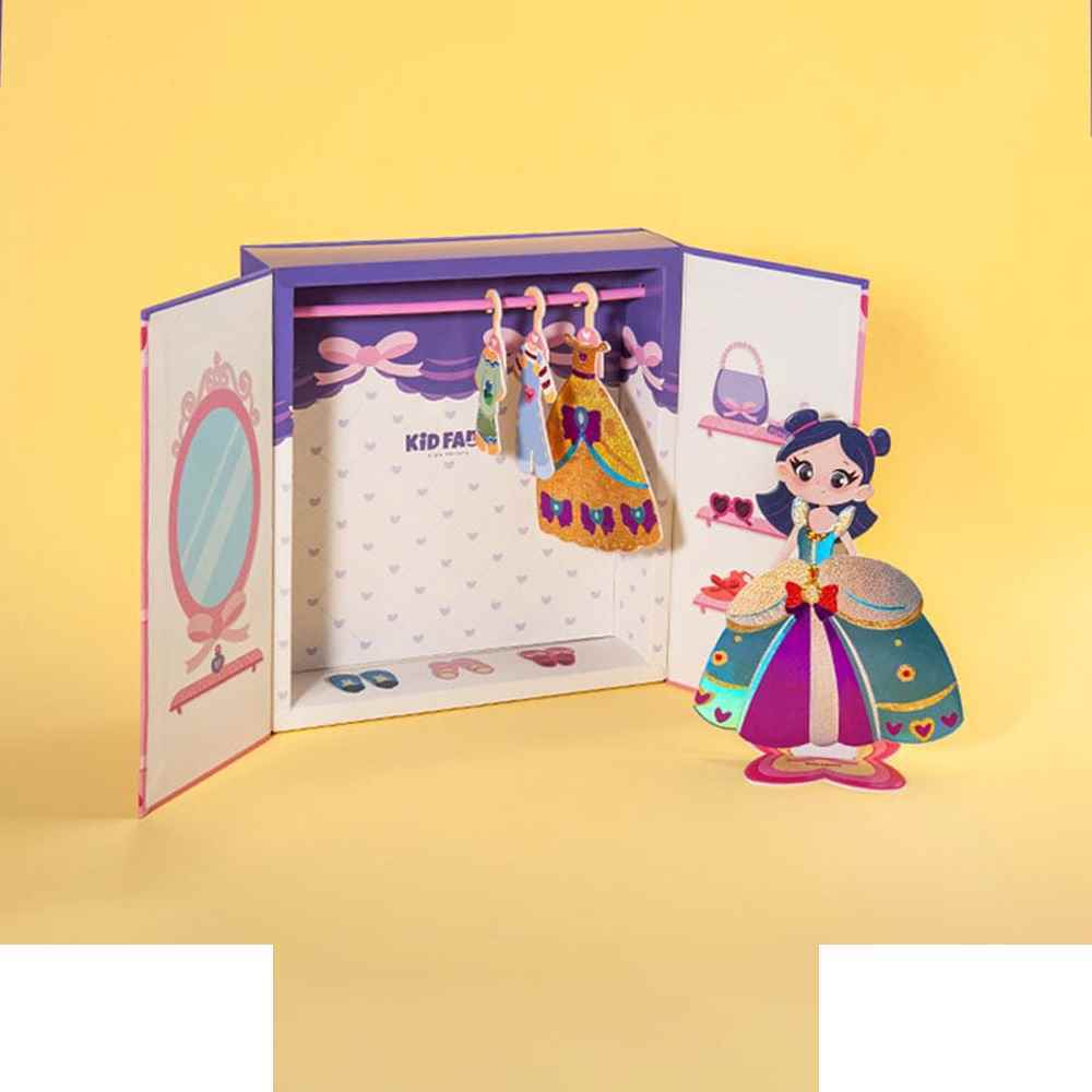 لعبة KidFans Dream Closet التعلیمیة، الرمز 2415 | تصمیم وتزیین الملابس بالأکالیل