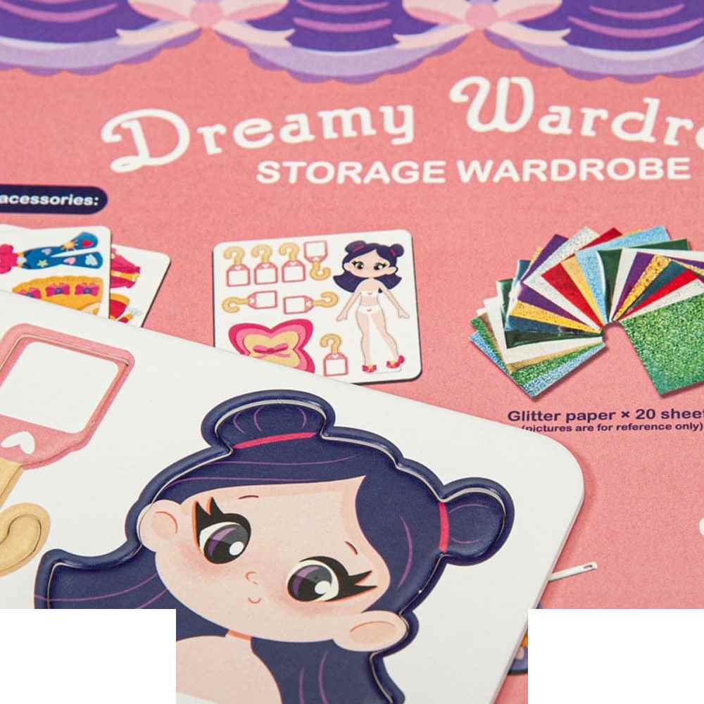 لعبة KidFans Dream Closet التعلیمیة، الرمز 2415 | تصمیم وتزیین الملابس بالأکالیل