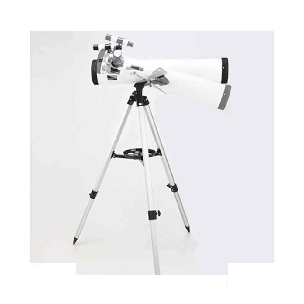 تلسکوب زیتازی شبه احترافی أبیض اللون، طراز F70076 جدید - عاکس نیوتونی بتکبیر 525x