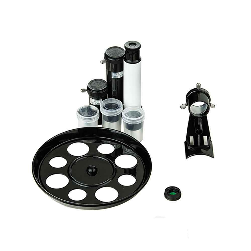 تلسکوب زیتازی شبه احترافی أبیض اللون، طراز F70076 جدید - عاکس نیوتونی بتکبیر 525x