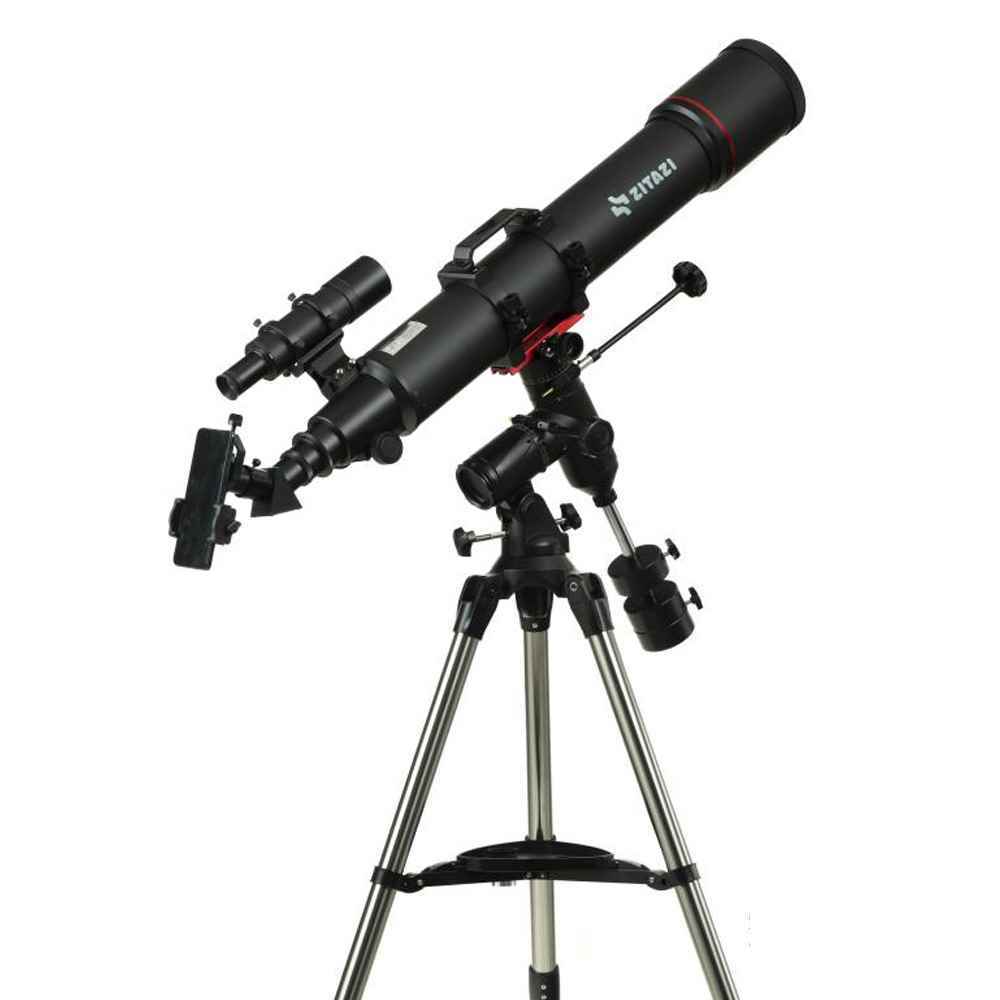 تلسکوب زینیث 102EQ5 الاحترافی | یأتی مع حقیبة صلبة من الألومنیوم وحامل للتصویر الفوتوغرافی عبر الهاتف المحمول