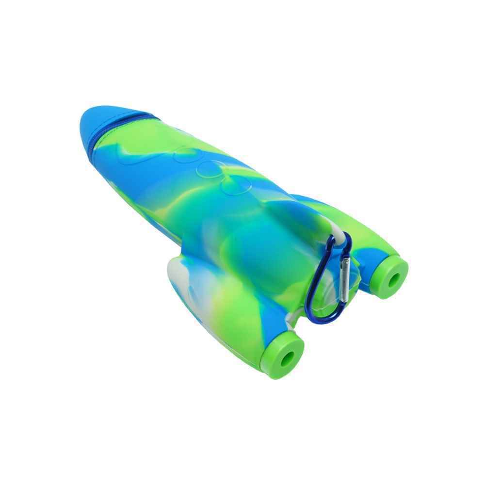 جراب Rocket 2 من السیلیکون بسحاب واحد مع مبراة مسطرة وسیاج المدرسة، رمز 92804-2