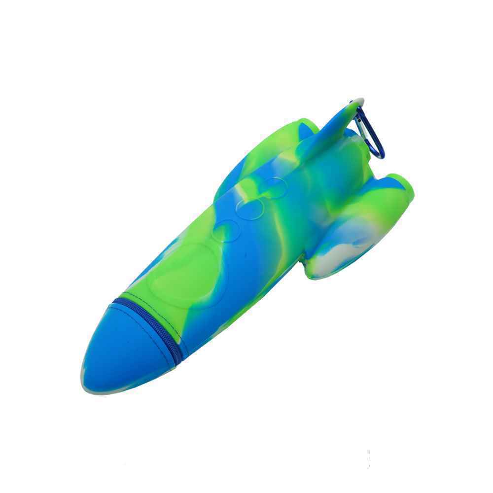 جراب Rocket 2 من السیلیکون بسحاب واحد مع مبراة مسطرة وسیاج المدرسة، رمز 92804-2