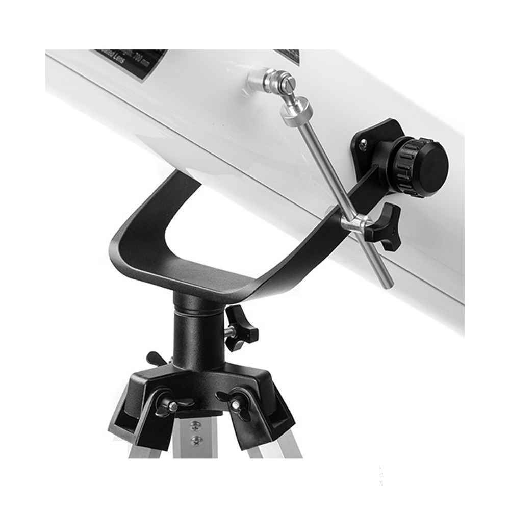 تلسکوب زیتازی شبه احترافی أبیض اللون، طراز F70076 جدید - عاکس نیوتونی بتکبیر 525x